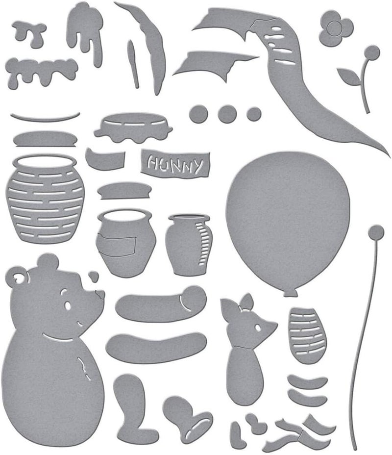 Spellbinders S5-682 Pooh & Piglet Etched Dies from The Say Cheese Classic Pooh Collection in Collaboration with Simple Stories - Image 2